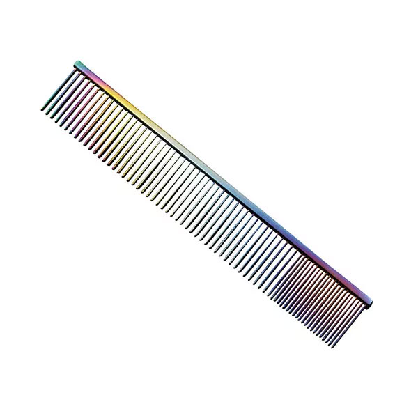 Sisir Perawatan Lurus Panjang Berlapis Titanium Berwarna