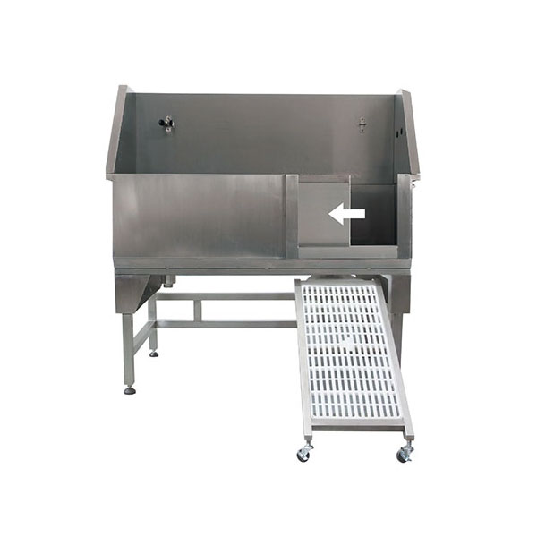 Bak Mandi Hewan Peliharaan Stainless Steel Vertikal